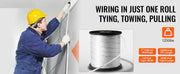 Charger l'image dans la visionneuse de galerie, Amocart Polyester Pull Tape Mule Flat Rope Printed Webbing Cable Pulling Tape for Packaging Gardening Electrical Conduit Work