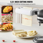 Charger l'image dans la visionneuse de galerie, Amocart Pasta Attachment for KitchenAid Stand Mixer 3-IN-1 Stainless Steel Pasta Roller Cutter Set Including Pasta Sheet Roller