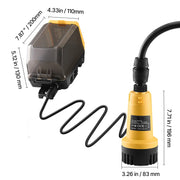 Charger l'image dans la visionneuse de galerie, Amocart Cordless Submersible Water Transfer Pump 528GPH & G3/4" Garden Hose Compatible with Dewalt 20V MAX Battery (No Battery)