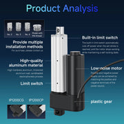 Load image into Gallery viewer, DC 12V 24V Linear Actuators Electric Motor 2500N Heavy-Duty Actuator Lift 30-1000mm Stroke Length For Massage Care Bed