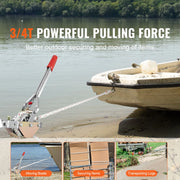Charger l'image dans la visionneuse de galerie, Amocart Rope Puller 3/4 T 1653lbs Pulling Capacity with 100' 0.6" diameter Rope 2 Hook Come Along Winch Heavy Duty Puller Tool