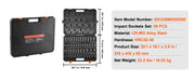 Load image into Gallery viewer, Amocart 3/8" & 1/2" Drive Impact Socket Set 59 PCS Socket Set SAE 5/16" to 1-1/4" Metric 6-32mm 6 Point Cr-Mo Alloy Steel Set
