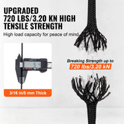 Bild in Galerie-Viewer laden, Amocart 3/16 in 250/1000ft Nylon Cord 32-Strand Design Multi-Purpose Rope for Outdoor Adventures Tree Work Emergency Situation