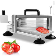 Bild in Galerie-Viewer laden, Amocart Tomato Slicer 3/16 inch Tomato Cutter Slicer Stainless Steel Heavy Duty Tomato Slicer Machine, Manual Tomato Slicer