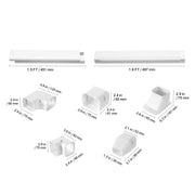 Bild in Galerie-Viewer laden, Amocart Mini Split Line Set Cover PVC Decorative Pipe Line Cover For Air Conditioner Easy to Install Paintable for Heat Pump