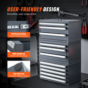 Bild in Galerie-Viewer laden, Amocart Drill Bit Dispenser Cabinet 3 Pieces Three-Drawer 1/16" to 1/2" & Letter Sizes A to Z Five-Drawer Drill Bit Organizer