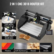 Bild in Galerie-Viewer laden, Amocart CNC 3018PRO MAX Router Lase Engraving Machine 3 Axis GRBL Control Wood Cutter Engraver Milling Machine for PCB PVC DIY