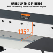 Bild in Galerie-Viewer laden, Amocart Box and Pan Brake 24Inch/36Inch/ 48Inch 0-130 Degrees Sheet Metal Bending Brake Portable Metal Bender for Metal Bending