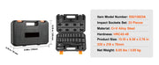 Charger l'image dans la visionneuse de galerie, Amocart 1/2" 3/8" Drive Impact Socket Set 13/23/33/34/48/65/90PCs SAE Metric Cr-V/Cr-Mo Socket Set 6 Point Alloy Steel Repair