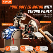 Charger l'image dans la visionneuse de galerie, Amocart Belt Grinder Sander Variable Speed Belt Polisher with VFD 1500W Knife Sharpener Grinding Moulds & 3PCS Sanding Belts