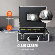 Load image into Gallery viewer, Amocart Sewer 7" Screen Pipeline Inspection w/DVR Function Waterproof w/12 Adjustle LEDs and 16GB SDCard