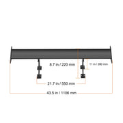 Charger l'image dans la visionneuse de galerie, Amocart GT Wing Car Spoiler 53.1 inch Universal Spoiler with Double Deck Car Rear Spoiler Wing, Racing Spoiler BGW/JDM Drift