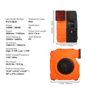 Load image into Gallery viewer, Amocart Inflatable Blower Bounce House Pump Commercial Inflatables Castle Electric Fan Waterslides Tested to UL Standards