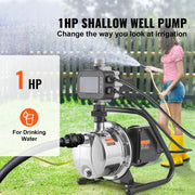 Bild in Galerie-Viewer laden, Amocart Shallow Well Pump Portable Sprinkler Booster Jet Pumps, Automatic Controller for Garden Lawn Irrigation Water Transfer