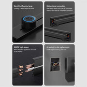 Charger l'image dans la visionneuse de galerie, Wall power rail socket, kitchen aluminum expansion socket 40cm 50cm, built-in socket on countertop
