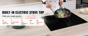 Bild in Galerie-Viewer laden, Amocart 4 Burners 30'' Electric Cooktop Induction Stove Top Built-in Magnetic Cooktop with 9 Heating Level Touch Screen Burner