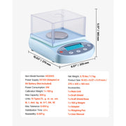 Bild in Galerie-Viewer laden, Amocart Analytical Balance High Precision Electronic Digital Analytical Balance with Glass Draft Shield for Laboratory Jewelry