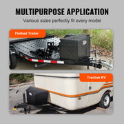 Charger l'image dans la visionneuse de galerie, Amocart Trailer Tongue Box Aluminum Alloy Tongue Box Tool Chest Heavy Duty Trailer Box Utility Trailer Tongue Box for Pickup