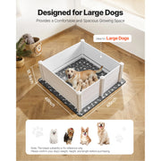 Bild in Galerie-Viewer laden, Amocart Dogs Whelping Box Plastic PVC Puppies Play Pen with Height Adjustable Door and Washable Pee Pad for Large Breed Dogs