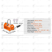 Bild in Galerie-Viewer laden, Amocart 100KG-2000KG Permanent Magnetic Lifter Pulling Capacity 2.5 Safety Factor Neodymium & Steel Lifting Magnet Lift Magnets