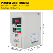 Bild in Galerie-Viewer laden, Amocart 2.2/3/4/7.5KW VFD Frequency Inverter 110V/220V1/3P Input 3P Output VariableFrequency Drive CNC Motor Inverter Converter