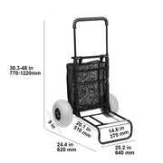 Charger l'image dans la visionneuse de galerie, Amocart Beach Dolly with Big Wheels for Sand 165LBS Loading Capacity Folding Sand Cart with Cargo Deck Balloon Wheels for Beach