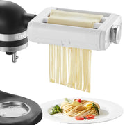 Charger l'image dans la visionneuse de galerie, Amocart Pasta Attachment for KitchenAid Stand Mixer 3-IN-1 Stainless Steel Pasta Roller Cutter Set Including Pasta Sheet Roller