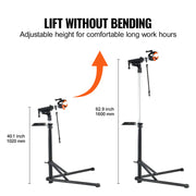 Bild in Galerie-Viewer laden, Amocart Bike Repair Stand 66 lbs Heavy-duty Aluminum Bicycle Repair Stand Adjustable Height Bike Maintenance Workstand Foldable