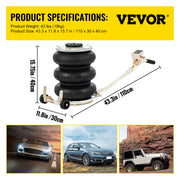 Load image into Gallery viewer, for CarTruck Van SUV Repair Tool Amocart 5Ton Triple Bag Air Jack Pneumatic Jack Inflatable Car Jack, Lifter Pneumatic Air Jack