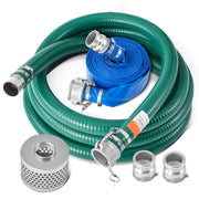 Load image into Gallery viewer, Amocart Suction Hose Kit 2inx50ft / 2inx65ft Blue Backwash Hose, 20ft Green Suction Hose & Multiple Accessories for Water Pump