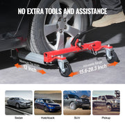 Charger l'image dans la visionneuse de galerie, Amocart Wheel Dolly Heavy Duty Vehicle Positioning Ratchet Tire Jack Max Capacity 1500 Lbs Car Dolly for Car Auto Repair Moving