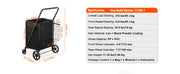 Bild in Galerie-Viewer laden, Amocart Folding Shopping Cart w/ Removable Waterproof Liner 106/330LBS Large Capacity 360° Swivel Wheels Dense Metal Mesh Base