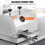 Charger l'image dans la visionneuse de galerie, Amocart Commercial Sugar Cane Juicer 110LBS/H High Output Sugarcane Juicer Machine w/3 Stainless Steel Rollers 2.4" Large Inlet