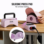 Charger l'image dans la visionneuse de galerie, Amocart Hat Press Machine Mini Hat Heat Press for Caps Cap Heat Press Machine Safety Base and Glove Automatic Shut-Off Purple