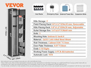 Bild in Galerie-Viewer laden, SucceBuy 3-8 Rifles Gun Safe w/ Digital Keypad & Lock Gun Storage Cabinet with Removable Storage Shelf for Home Long Gun Pistols