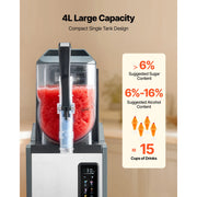 Charger l'image dans la visionneuse de galerie, Amocart Slushie Machine No Ice Needed Slushy Machine Frozen Drink Maker w/ Single Tank Margarita Machine for Frozen Margaritas