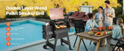 Bild in Galerie-Viewer laden, WiFi App-Controlled Pellet Grill, Amocart BBQ Smoker with LCD Controller for Camping