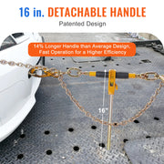 Bild in Galerie-Viewer laden, Amocart Heavy Ratchet Chain Binder Tie Down Hauling Load Strap with Detachable Hook Antiskid Handle for Flatbed Truck Trailer