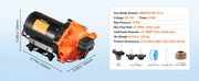 Load image into Gallery viewer, Amocart 12V Diaphragm Pump 1.8/3/3.5/5 GPM 3/4/5-Chamber 40-100 PSI Adjustable 1/2'' MNPT Port for RV Yacht Food Truck Camper