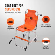 Charger l'image dans la visionneuse de galerie, Amocart 350lbs EMS Stair Climbing Chair Foldable Stair Wheelchair Ambulance Firefighter Evacuation Use for Elderly Disabled