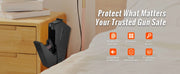 Bild in Galerie-Viewer laden, Amocart Gun Safe Q235 Steel Pistol Safe 3-Way Quick Access Firearm Case Gun Box Advanced Biometric Technology Travel Gun Safe