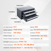 Bild in Galerie-Viewer laden, Amocart Steel Drill Dispenser Organizer Cabinet Storage Drill Bit Dispenser Cabinet Three-Drawer Drill Bit Organizer Cabinet