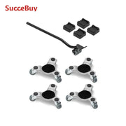 Bild in Galerie-Viewer laden, Amocart 4pcs Furniture Dolly Movers with Triangle Swivel Caster & 3 Wheels Fridge Lift Mover Tool Set for Home Appliances Sofa