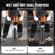 Charger l'image dans la visionneuse de galerie, Amocart 2000W/2600W Handheld Core Drill Machine Drilling Diameter Wet&Dry Diamond Core Drill Rig Rugged Concrete Core Drill