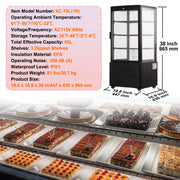 Bild in Galerie-Viewer laden, Amocart Refrigerated Display Case Countertop Pastry Display Case Lighting TURBO Cooling FrostFree AirCooling Rear Sliding Door