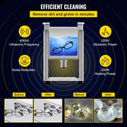 Charger l'image dans la visionneuse de galerie, 【Premium】Amocart 2L 3L 6L 10L 15L Upgraded Ultrasonic Cleaner Lave-Dishes Port le Washing hine Diswasher Home Appliances