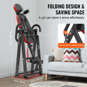 Bild in Galerie-Viewer laden, with Headrest, Ankle Lock Amocart Inversion Table, Decompression Back Stretcher Machine, Strength Training Equipment
