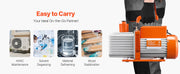 Charger l'image dans la visionneuse de galerie, Amocart Vacuum Pump & Oil Bottle 3.5CFM/4CFM/5CFM 1-Stage or 6CFM 9CFM 2-Stage, R134a R22 R410a Systems Conditioner Maintenance