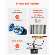 Load image into Gallery viewer, 2-in-1 Electric Hoist 1100 lbs 1800W Wired/Wireless Portable Power Winch 98 ft Lifting Height for Garage Factory Towing