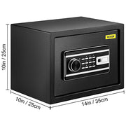 Charger l'image dans la visionneuse de galerie, Amocart Fingerprint Locks Safe Deposit Box 0.8/2.1 Cubic Feet Digital Electronic Secret Hidden Piggy Bank for Money Guns File